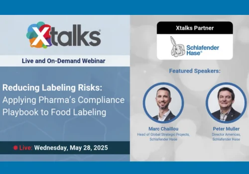 Reducing labeling risks: Applying pharma’s compliance playbook to food labeling, upcoming Webinar Hosted by Xtalks